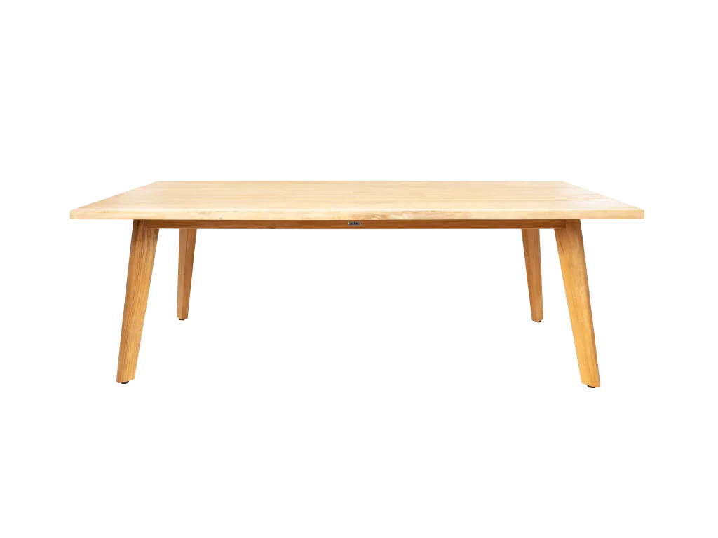 La Costa Teak Patio Wide-Plank Outdoor Dining Table