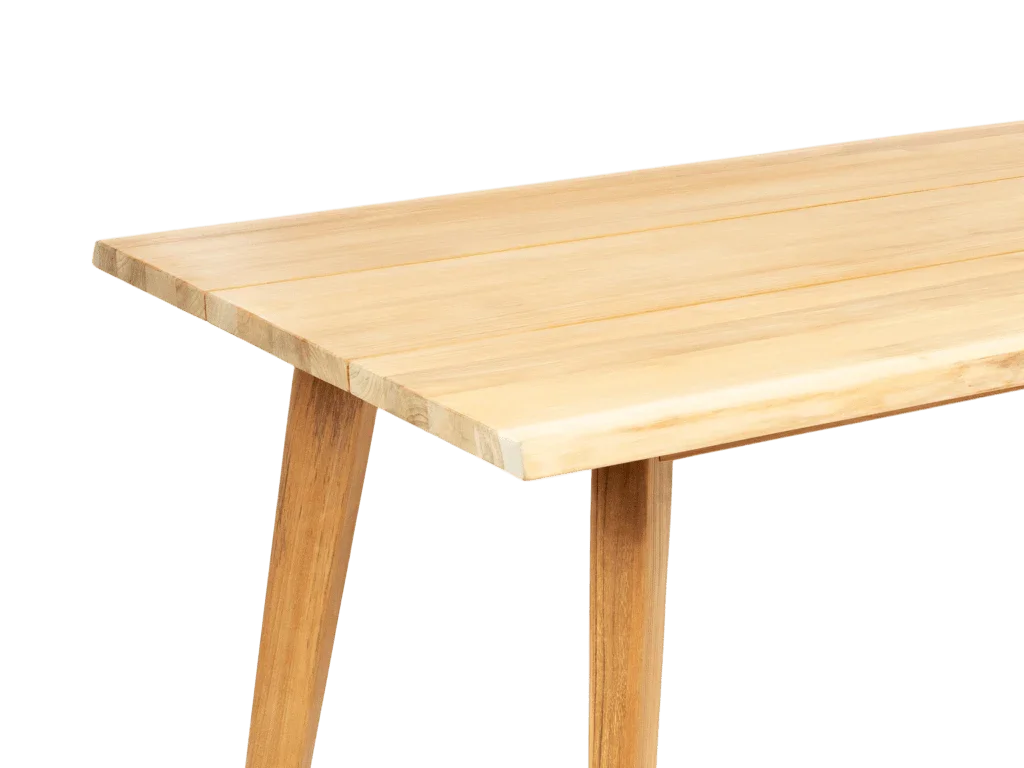 La Costa Teak Patio Wide-Plank Outdoor Dining Table