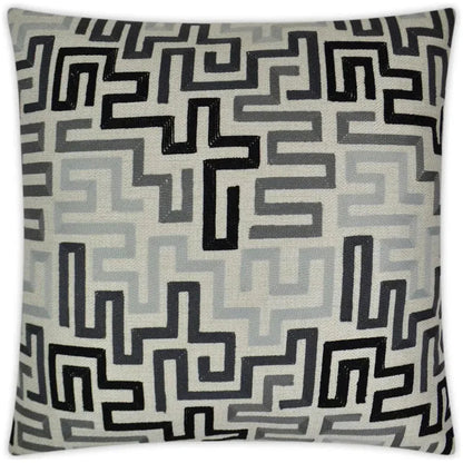 Labyrinth Alloy Grey Throw Pillow Insert