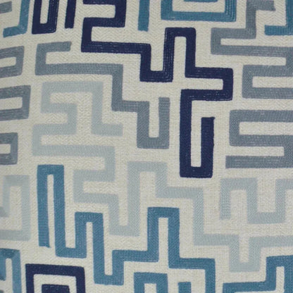 Labyrinth Indigo Blue Throw Pillow Insert