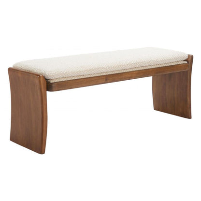Lafa Textured Fabric Bedroom Bench