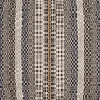 Lalam Stripes Blue Tan Taupe Large Throw Pillow Insert