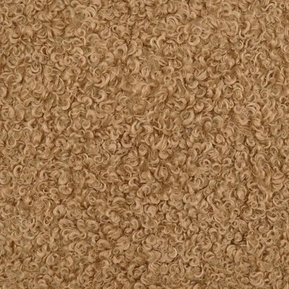 Lambsy Camel Faux Fur Brown Large Throw Pillow Insert