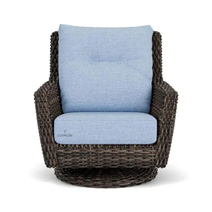 Largo High Back Swivel Rocker Lounge Chair Wicker