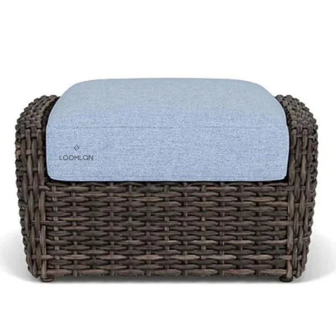 Largo Ottoman All Weather Wicker Furniture Made USA