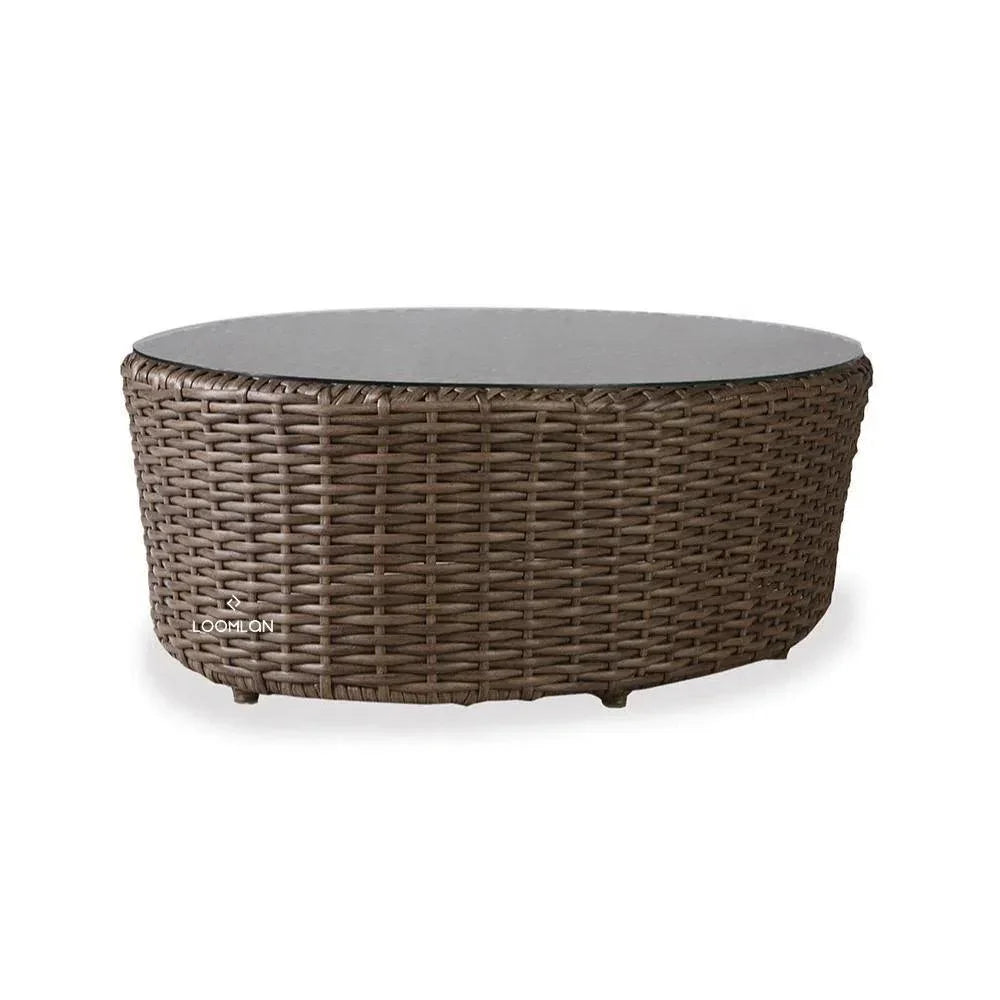 Largo Oval Cocktail Table All Weather Wicker Furniture