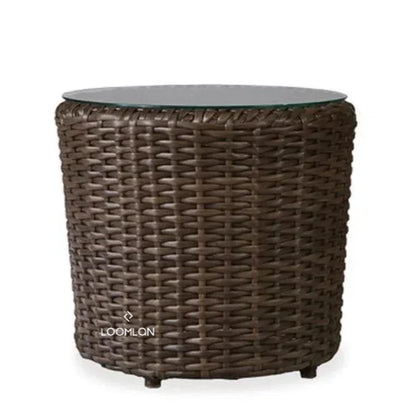 Largo Round End Table All Weather Wicker Furniture