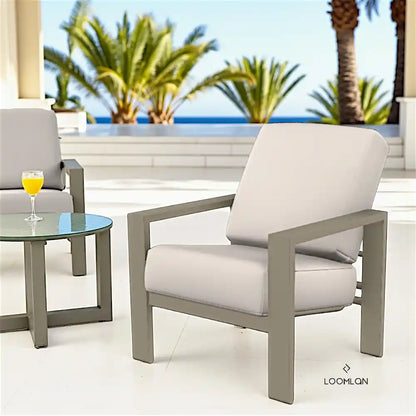 Larssen Deep Seat Cushion Outdoor Arm Chair