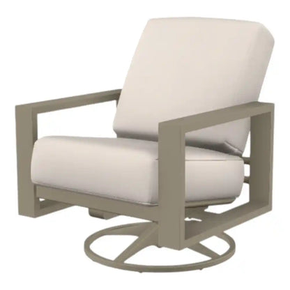 Larssen Deep Seat Cushion Swivel Outdoor Rocker