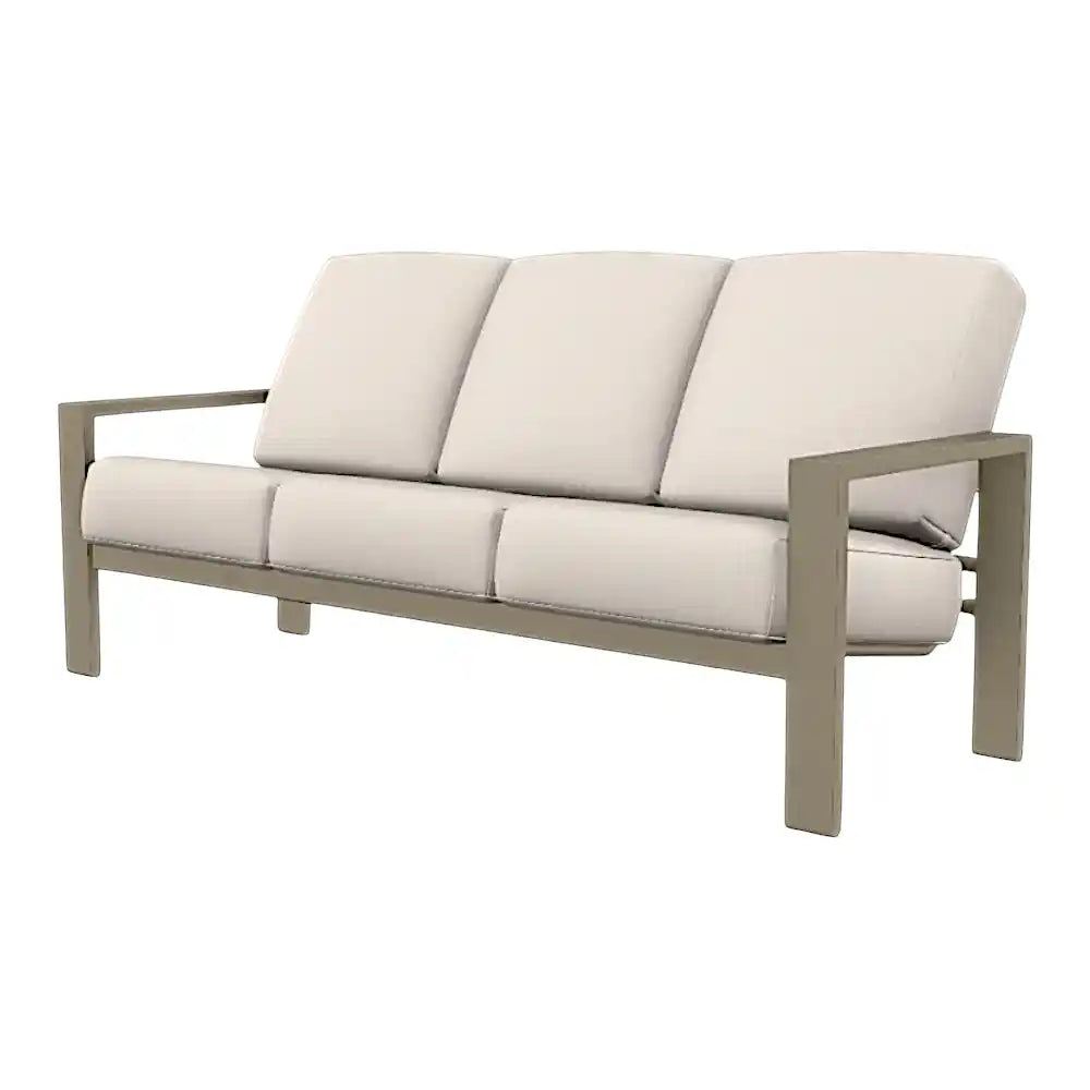 Larssen Deep Seat Cushion Three-Seat Outdoor Sofa