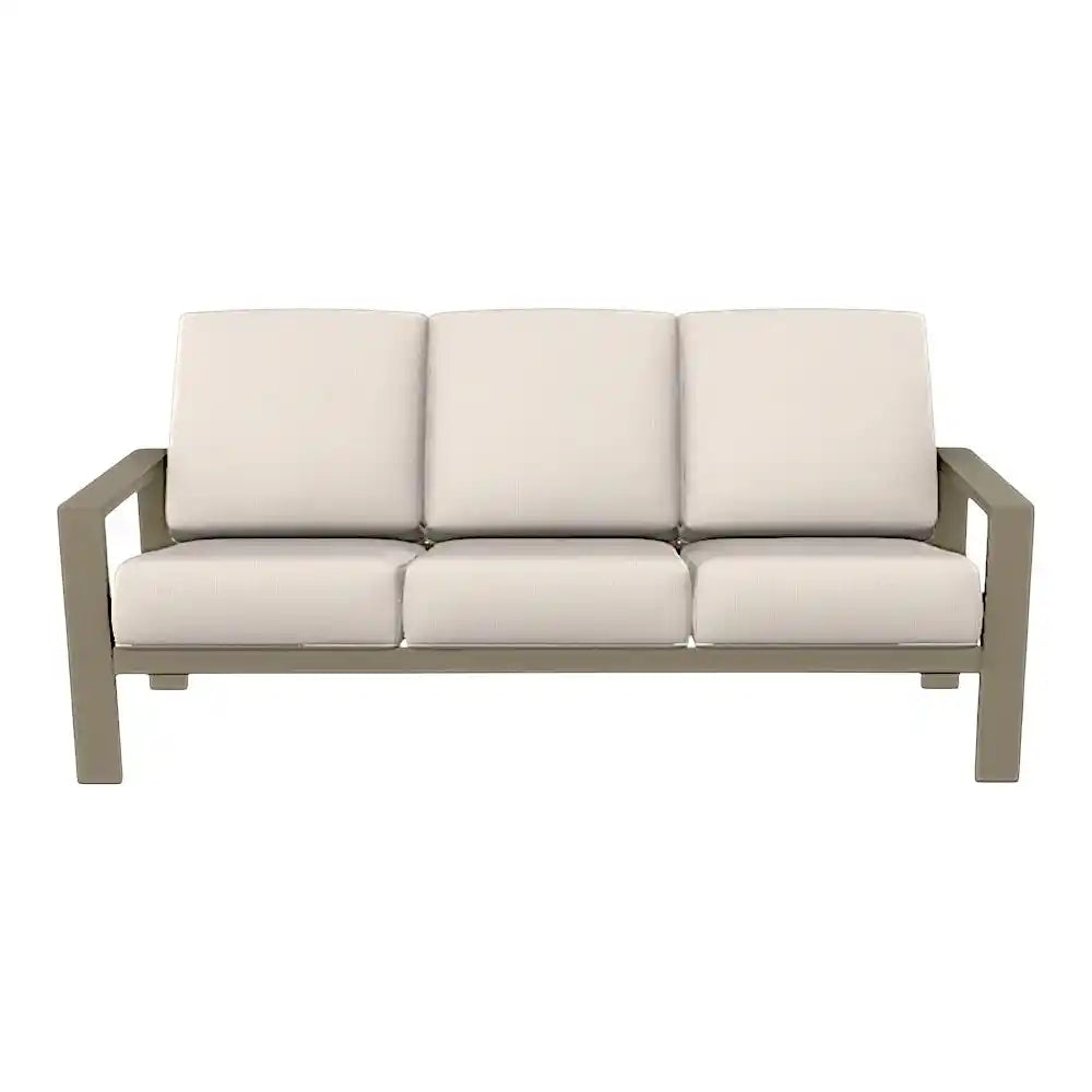 Larssen Deep Seat Cushion Three-Seat Outdoor Sofa