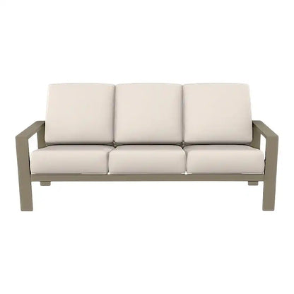 Larssen Deep Seat Cushion Three-Seat Outdoor Sofa