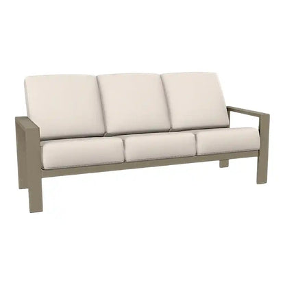 Larssen Deep Seat Cushion Three-Seat Outdoor Sofa