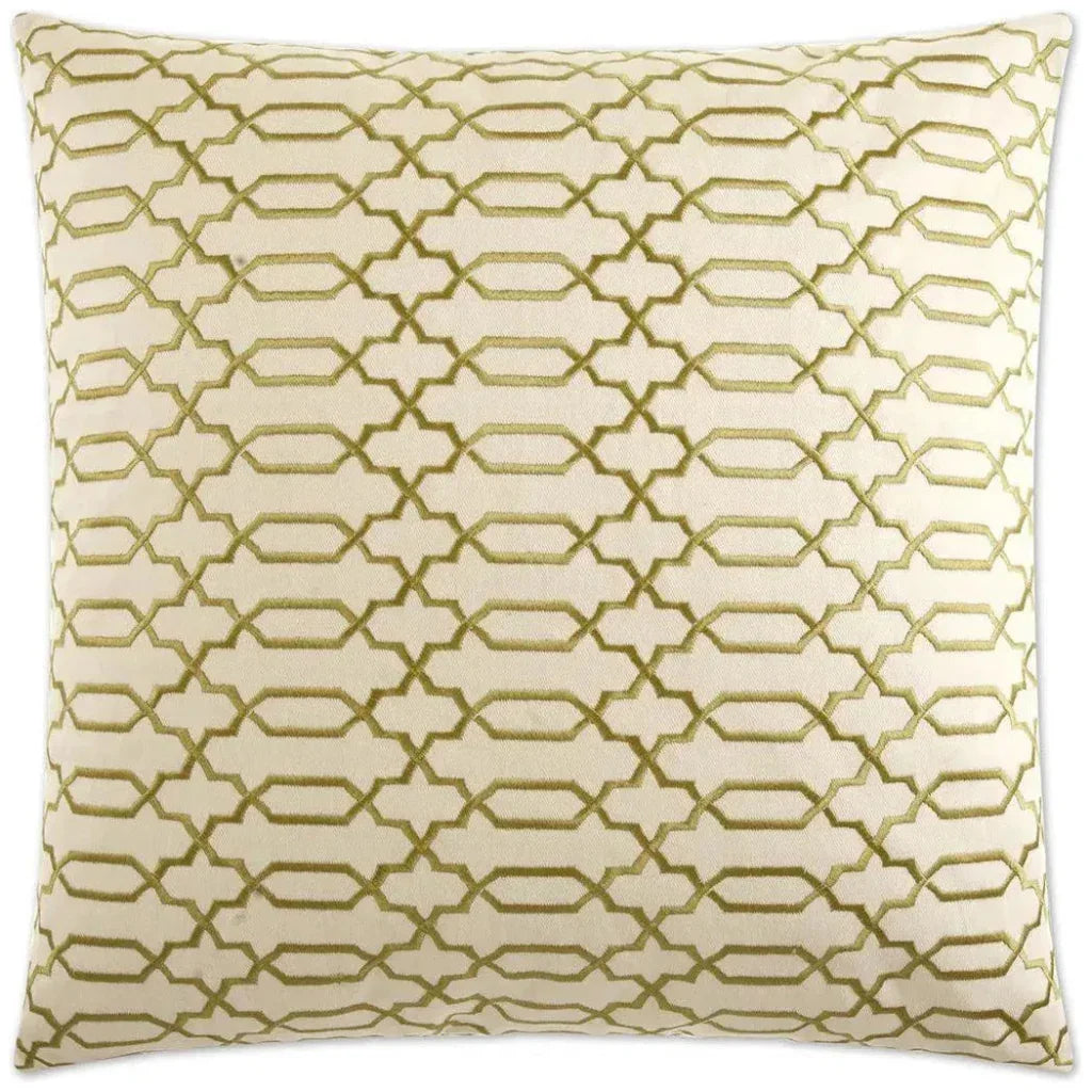 Lattice Brown Throw Pillow With Insert