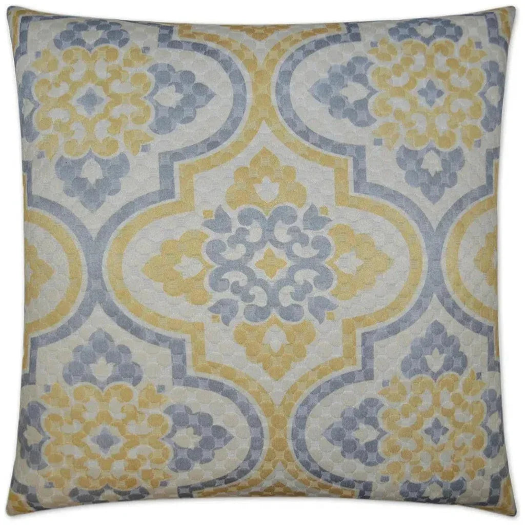 Lattice Imprint Yellow Throw Pillow Insert