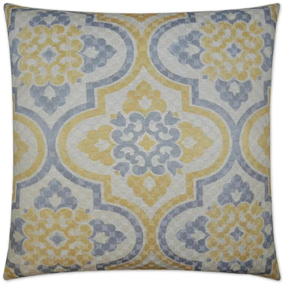 Lattice Imprint Yellow Throw Pillow Insert