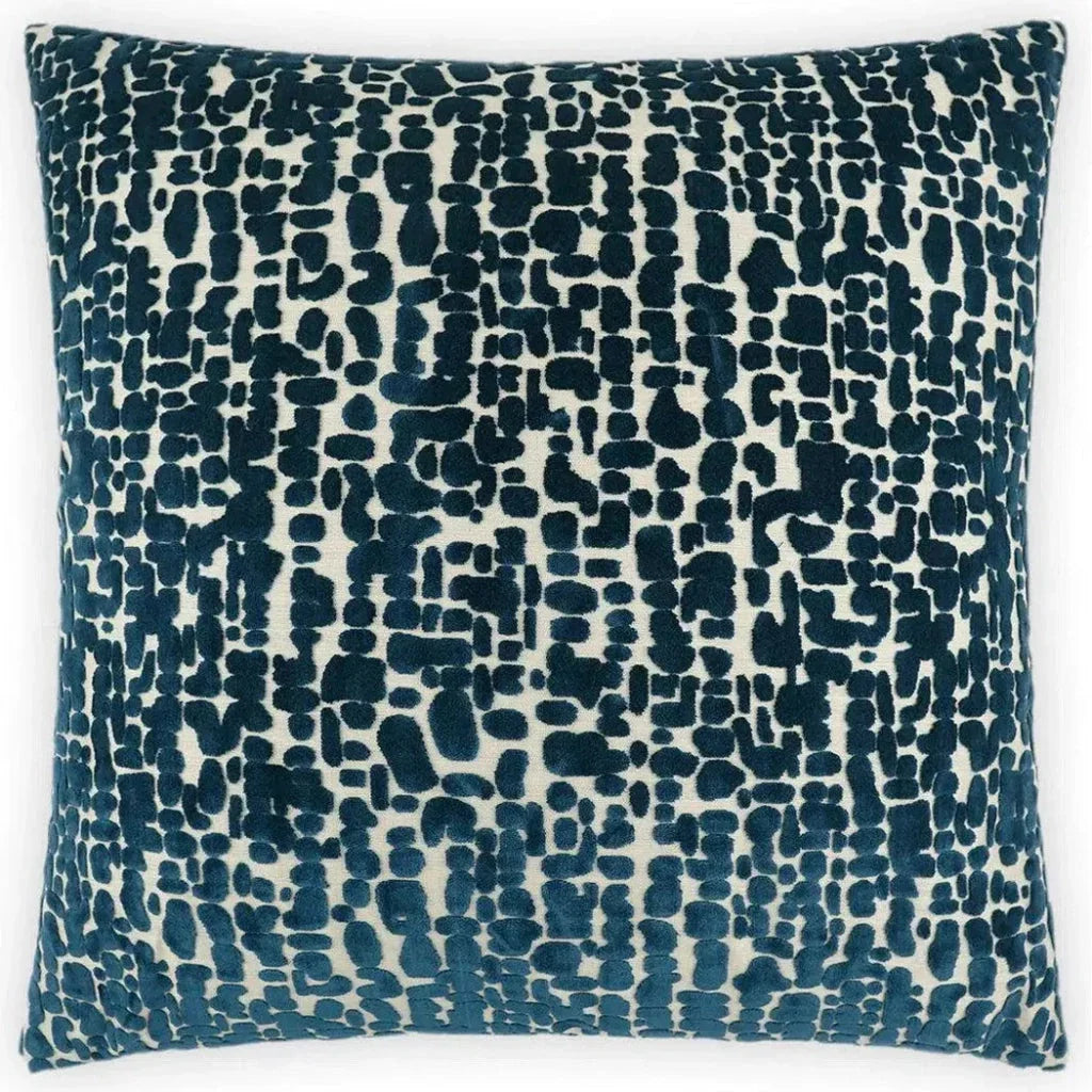 Leah Lapis Blue Throw Pillow With Insert