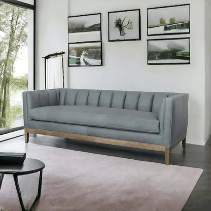 Leather Chesterfield Sofa Single Cushion Seat