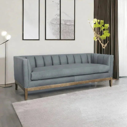 Leather Chesterfield Sofa Single Cushion Seat