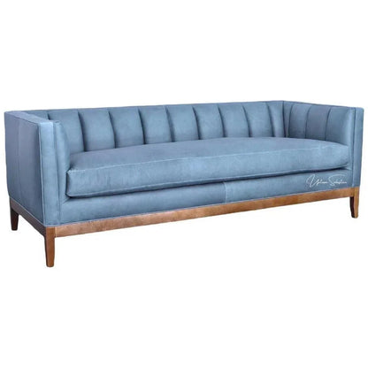 Leather Chesterfield Sofa Single Cushion Seat