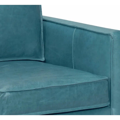 Removable Cushions Leather Club Chair
