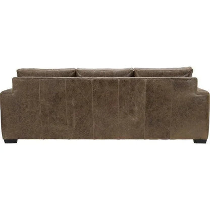 Leather Sofa Brown Alabama BenchMade the USA