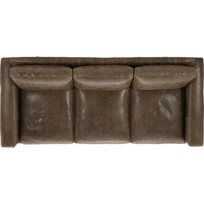 Leather Sofa Brown Alabama BenchMade the USA