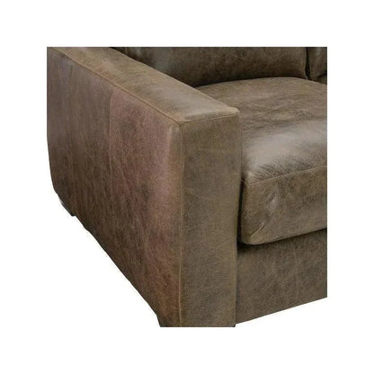 Leather Sofa Brown Alabama BenchMade the USA