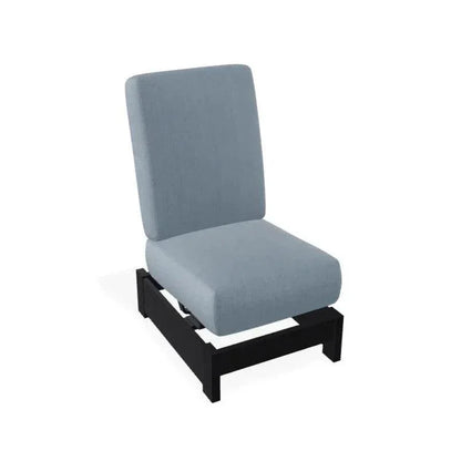 Leeward Deep Seat Armless Single-Seat Outdoor Sectional With Motion