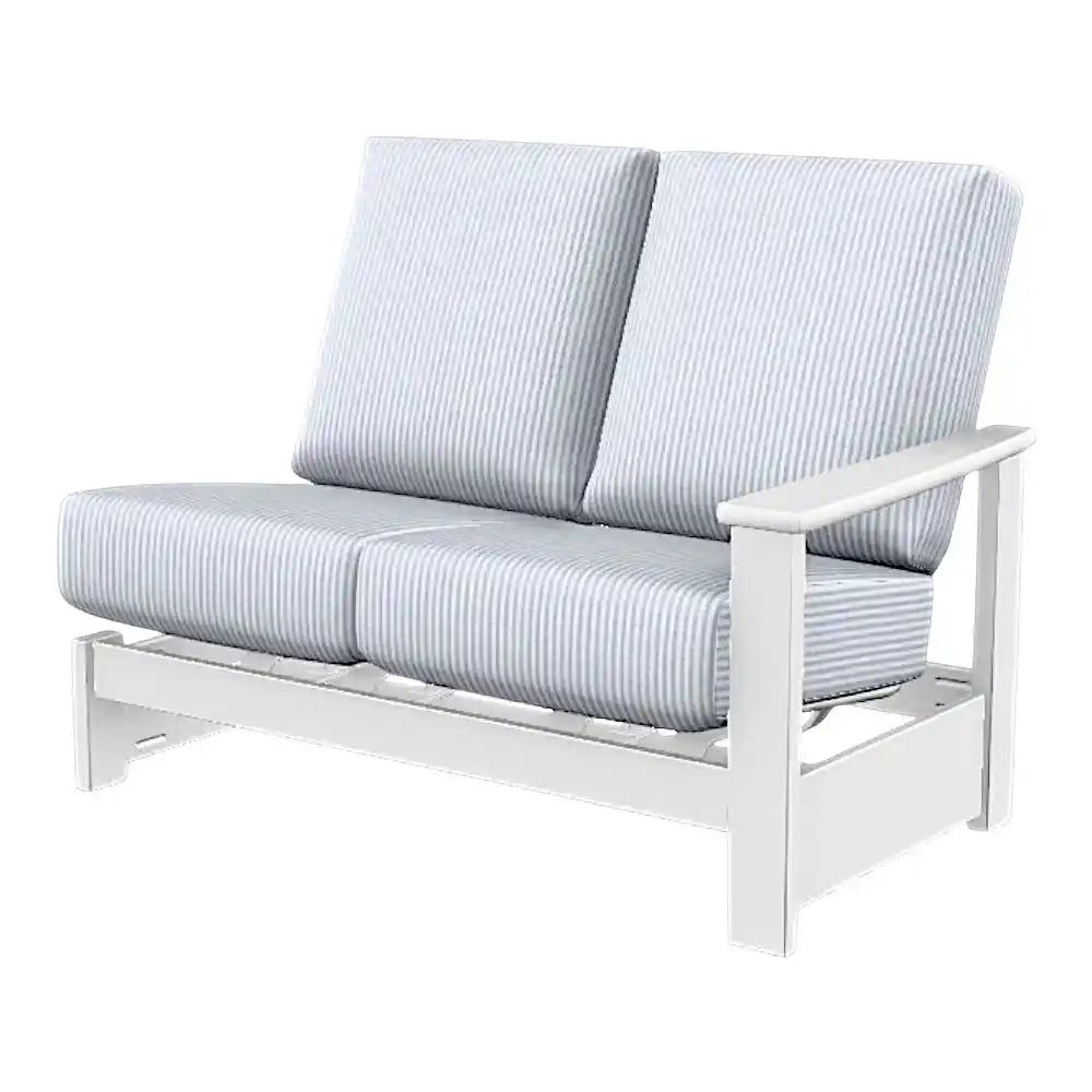 Leeward Deep Seat Left Two-Seat Outdoor Sectional With Motion