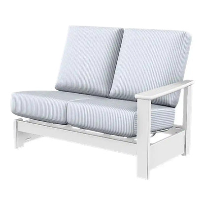 Leeward Deep Seat Left Two-Seat Outdoor Sectional With Motion