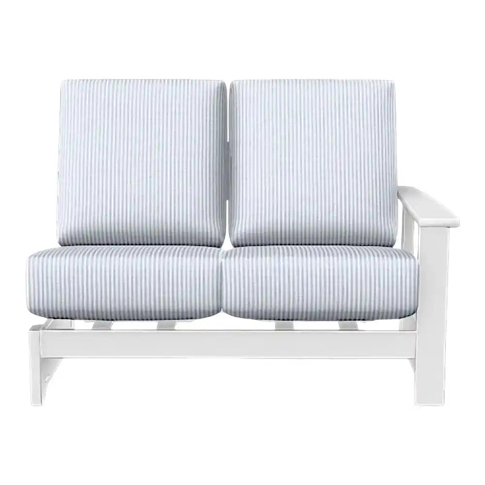 Leeward Deep Seat Left Two-Seat Outdoor Sectional With Motion