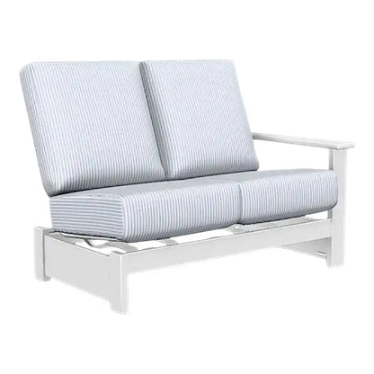Leeward Deep Seat Left Two-Seat Outdoor Sectional With Motion