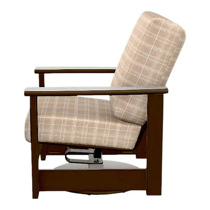 Leeward Deep Seat Swivel Hidden Motion Outdoor Arm Chair