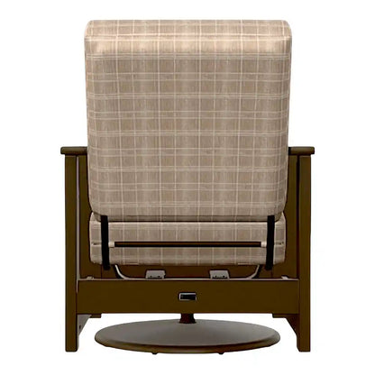 Leeward Deep Seat Swivel Hidden Motion Outdoor Arm Chair