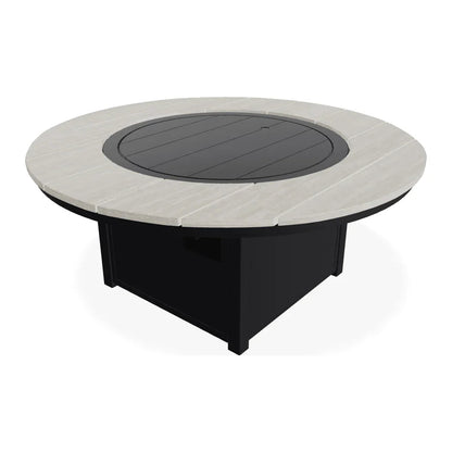 54" Round Polymer Chat Height Outdoor Fire Table