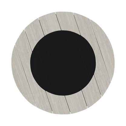 54" Round Polymer Chat Height Outdoor Fire Table