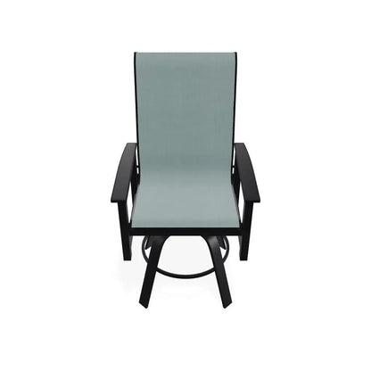 Leeward MGP Sling Balcony Height Swivel Outdoor Arm Chair
