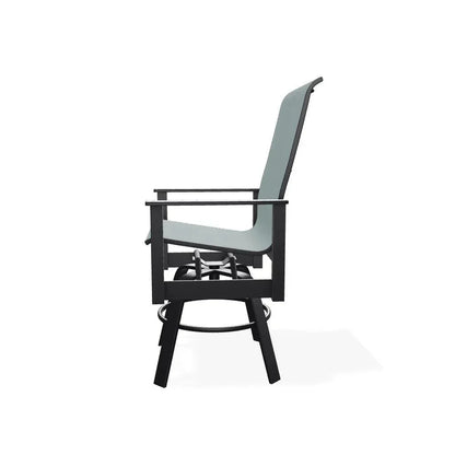 Leeward MGP Sling Balcony Height Swivel Outdoor Arm Chair
