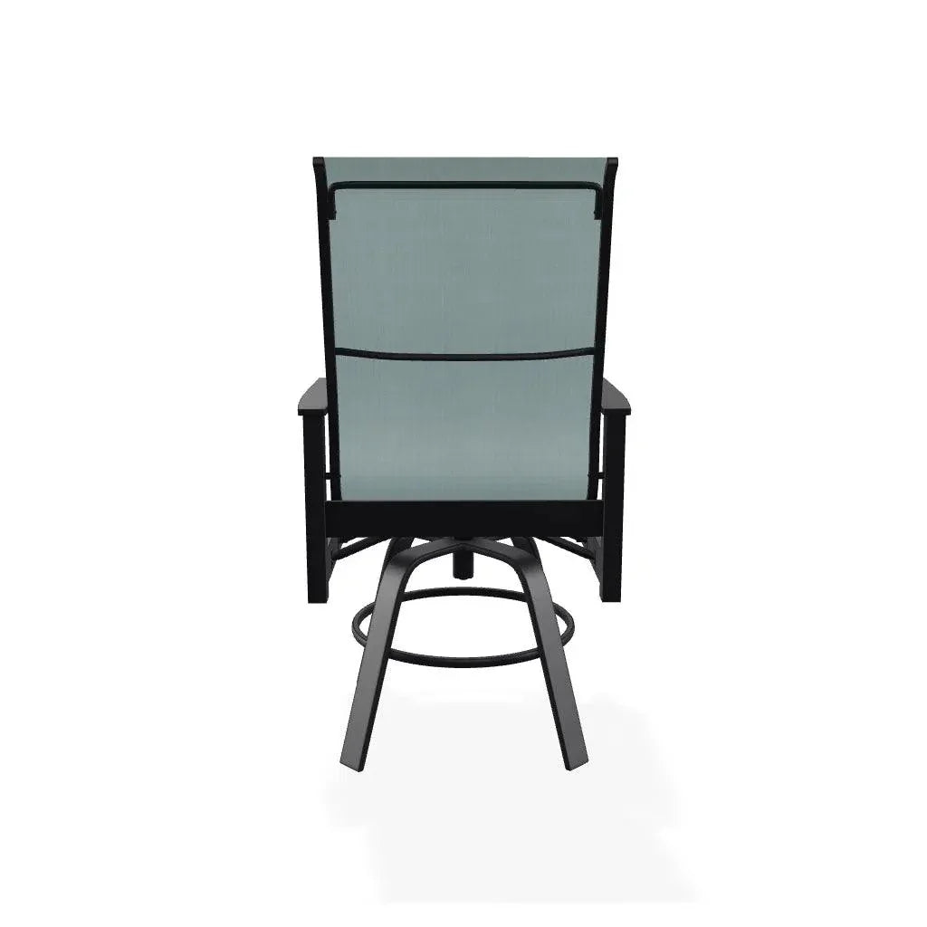 Leeward MGP Sling Balcony Height Swivel Outdoor Arm Chair
