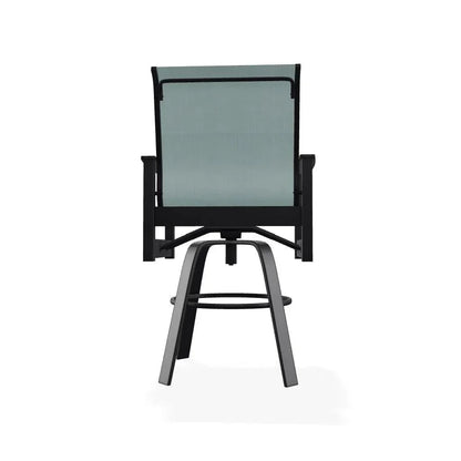 Leeward MGP Sling Bar Height Swivel Outdoor Arm Chair