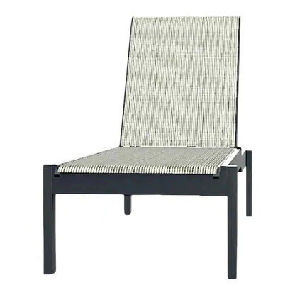 Leeward MGP Sling Long Stacking Outdoor Sunloungers with Wheels