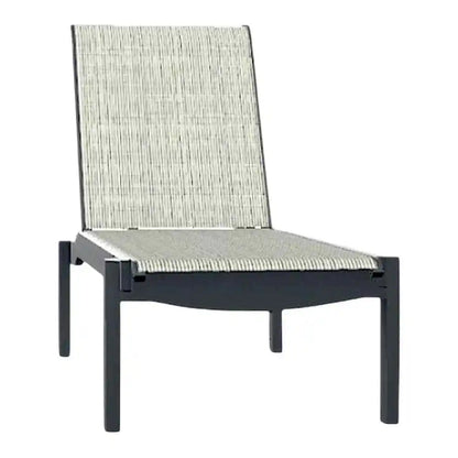 Leeward MGP Sling Stacking Outdoor Chaise with Wheels
