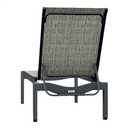 Leeward MGP Sling Stacking Outdoor Chaise with Wheels