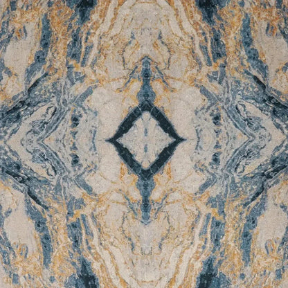 Leonna Glam Abstract Blue Large Throw Pillow Insert