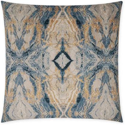 Leonna Glam Abstract Blue Large Throw Pillow Insert