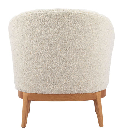Leque Textured Fabric Accent Chair