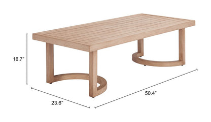 Leto Aluminum Outdoor Coffee Table