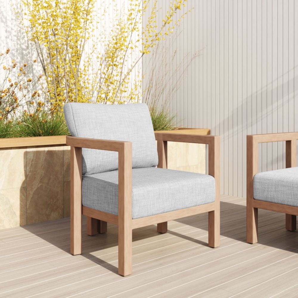 Leto Olefin Fabric Outdoor Armchair