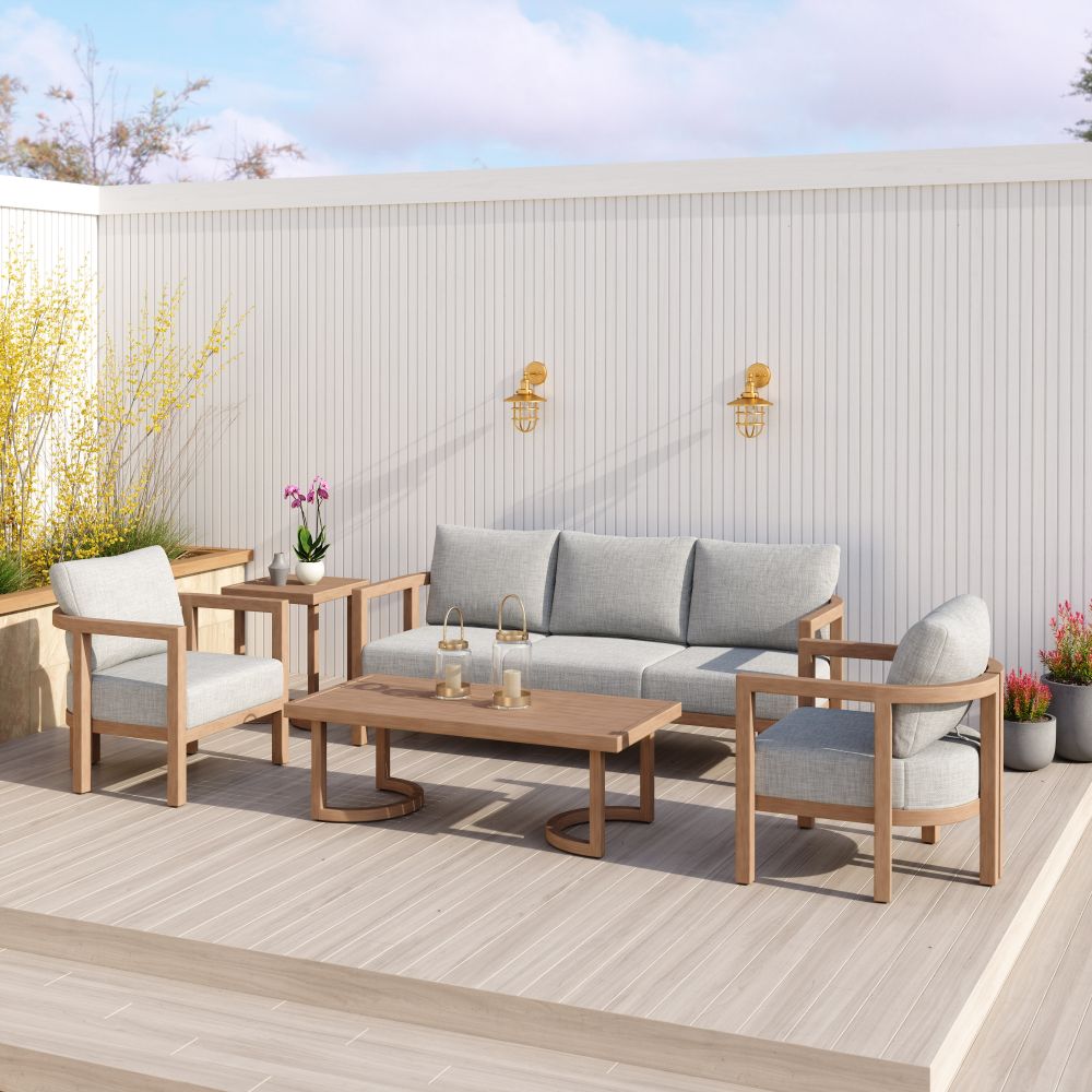 Leto Olefin Fabric Outdoor Armchair